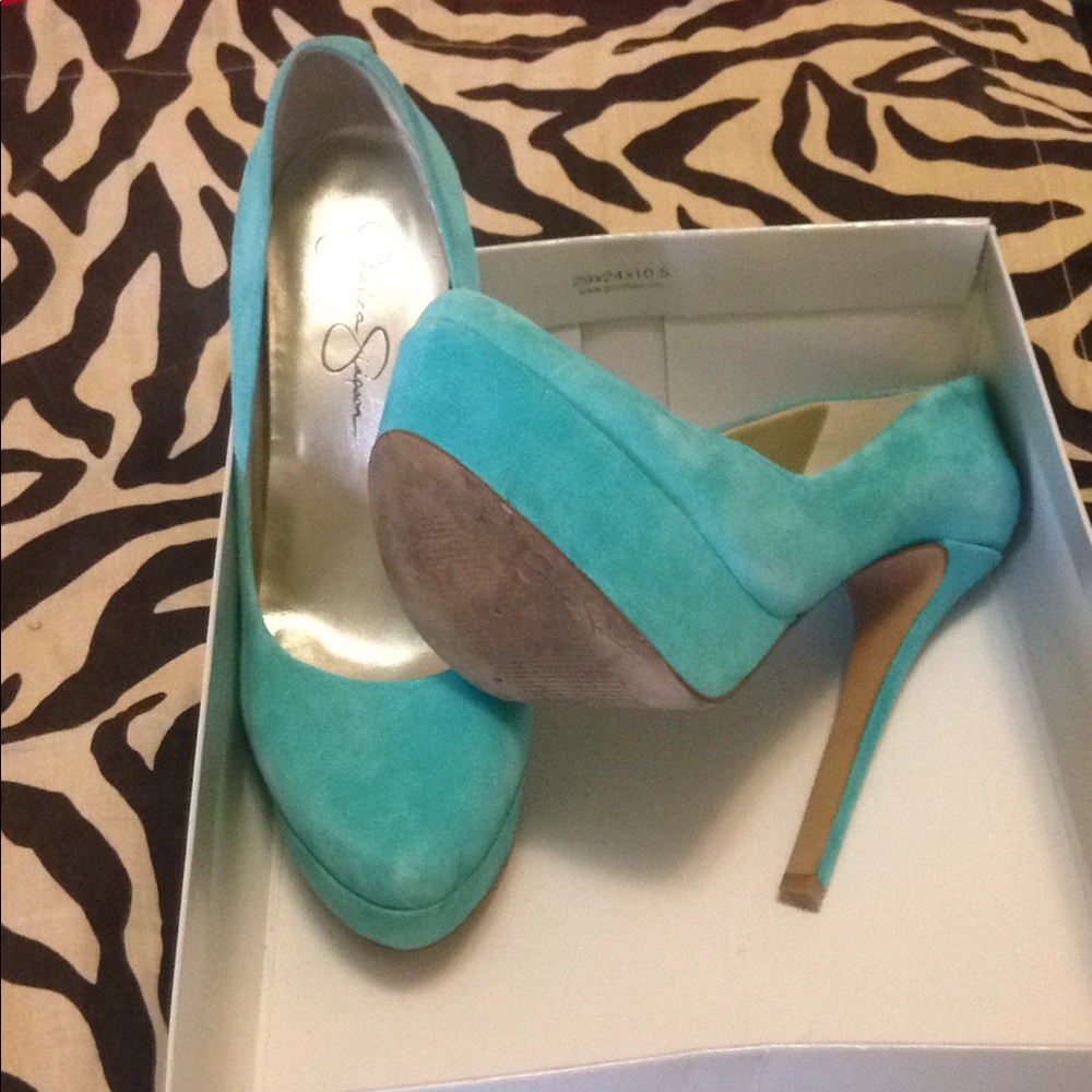 Jessica Simpson *WALEO* Miami Green size 8 1/2 - Picture 5 of 5